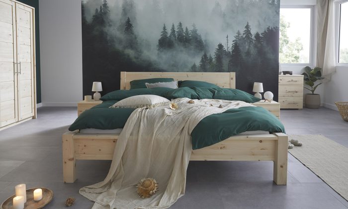 Zirbenholz Bett massiv