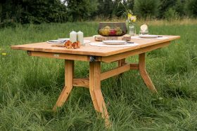 massivholztisch aus eiche mit auszug nachhaltig