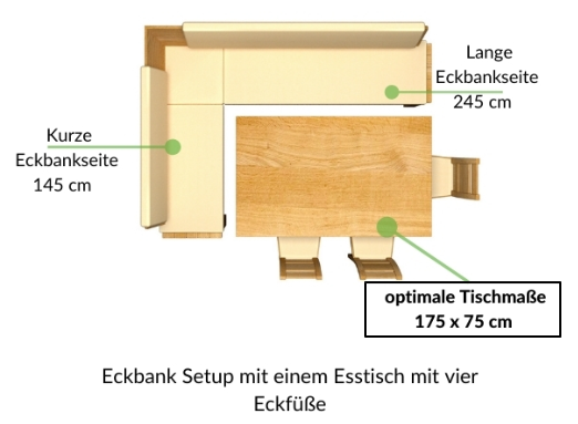 Eckbank Esszimmer Maße